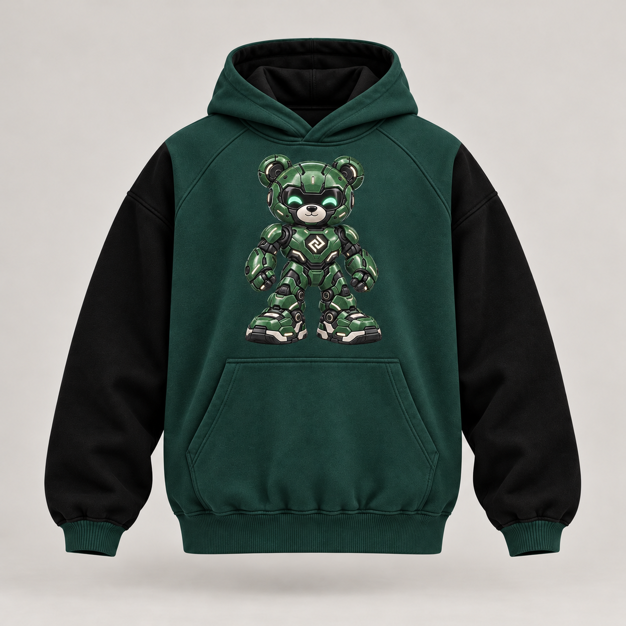 Raglan hoodie – Produktillustration