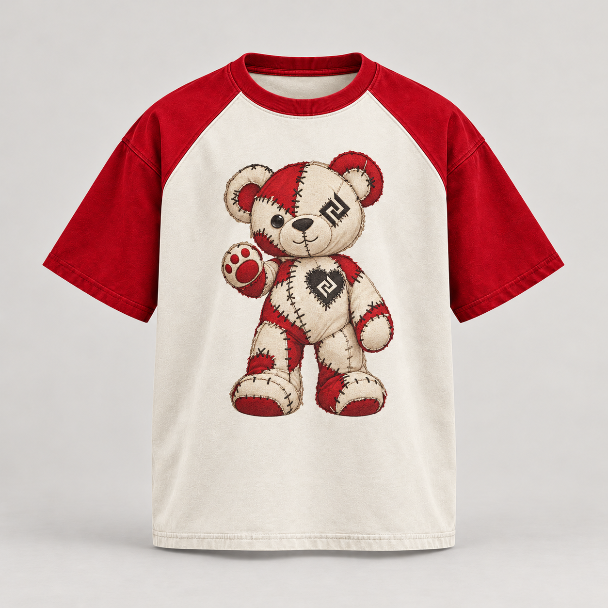 Raglan t-shirt – Produktillustration