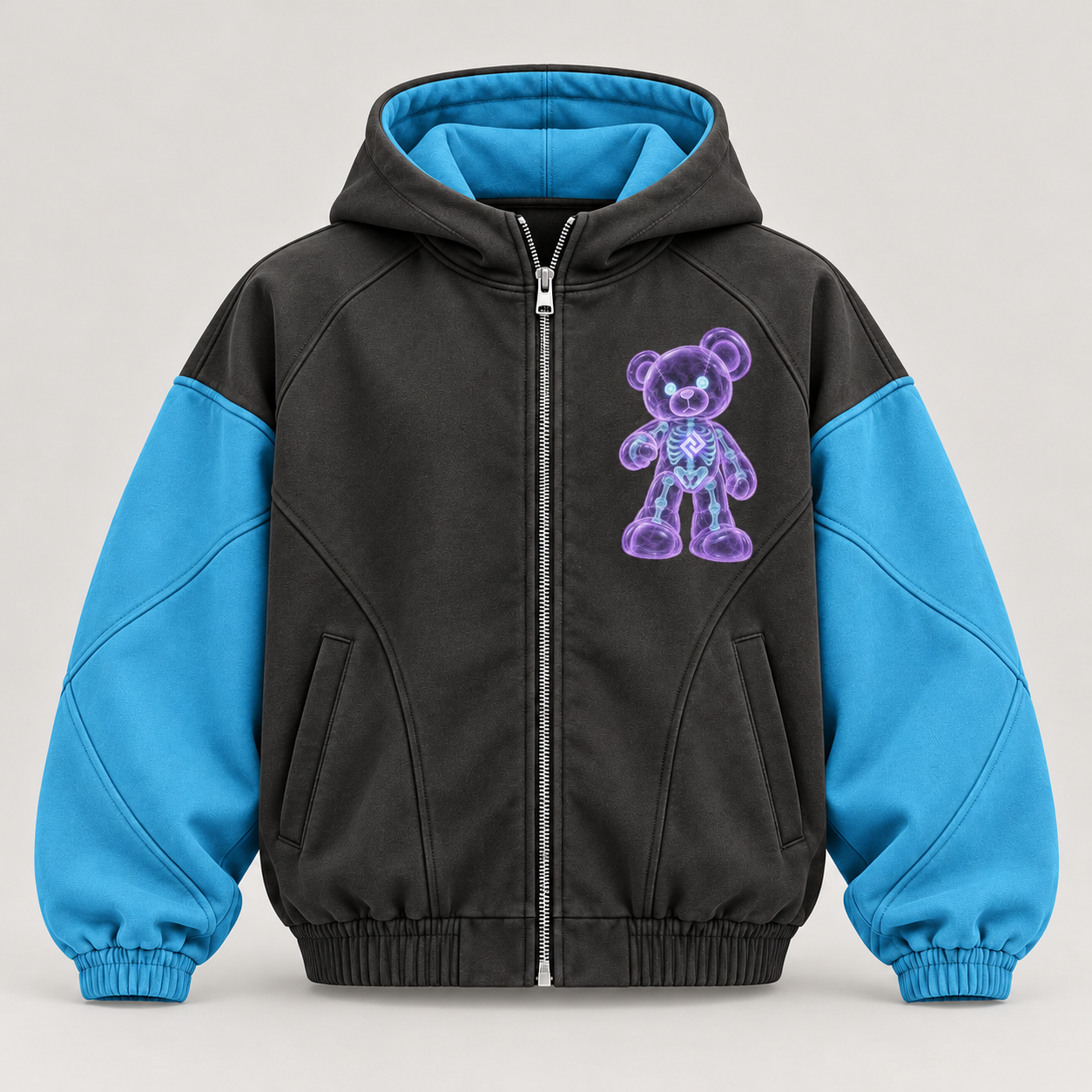 Oversized zip-hoodie – Produktillustration