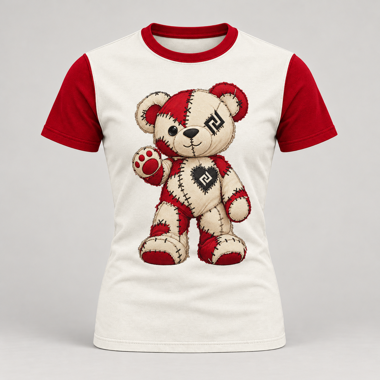 Smal t-shirt, bekväm barnpassform – Produktillustration