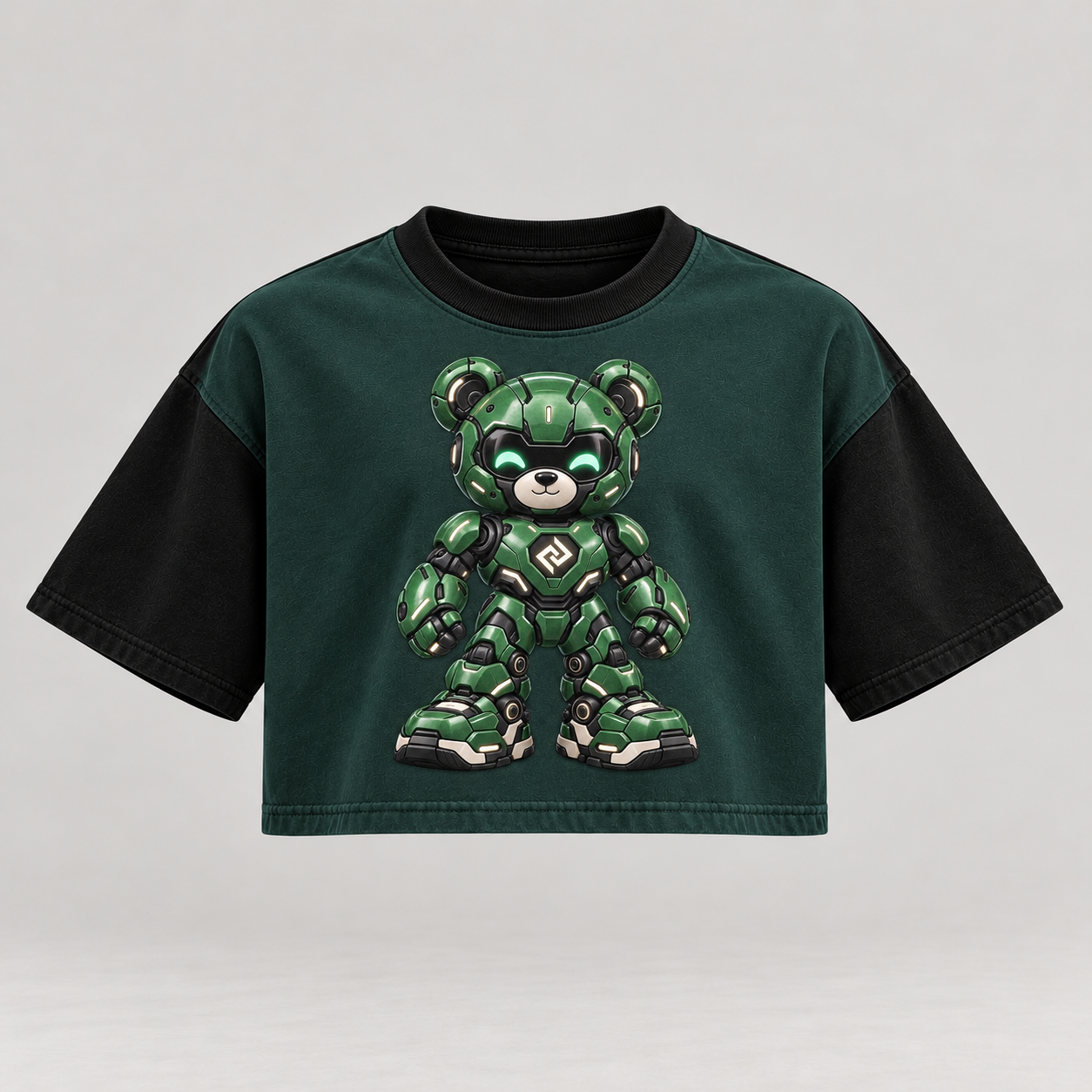 Kort boxy t-shirt, barnanpassad höftlängd – Produktillustration