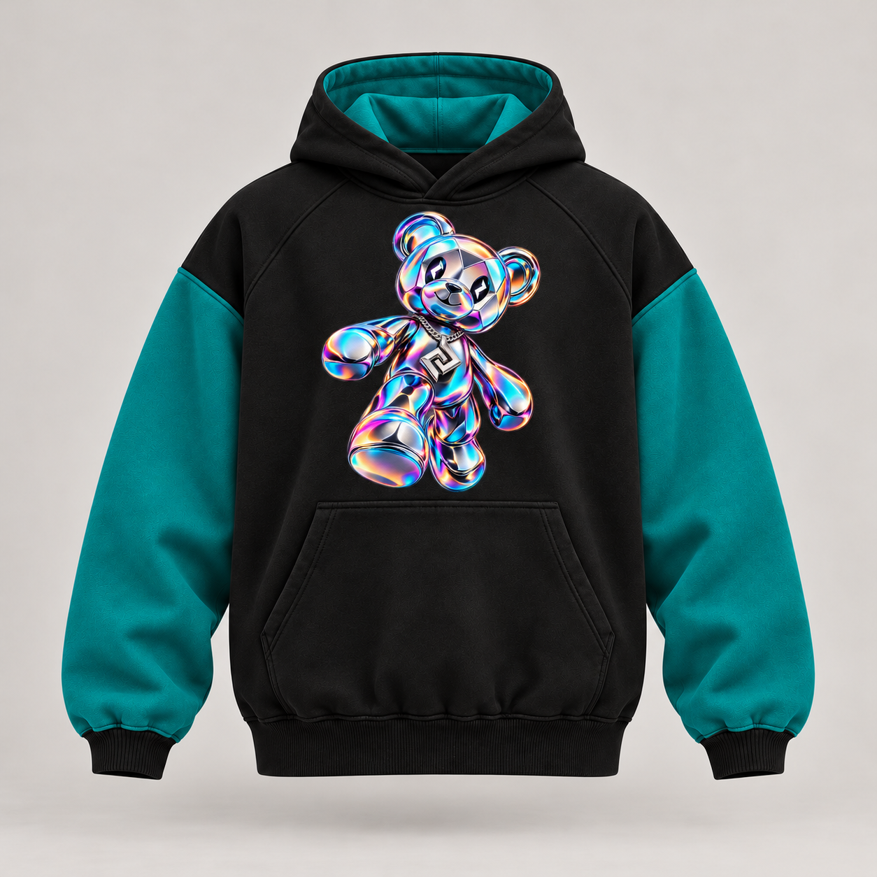 Raglan hoodie – Produktillustration