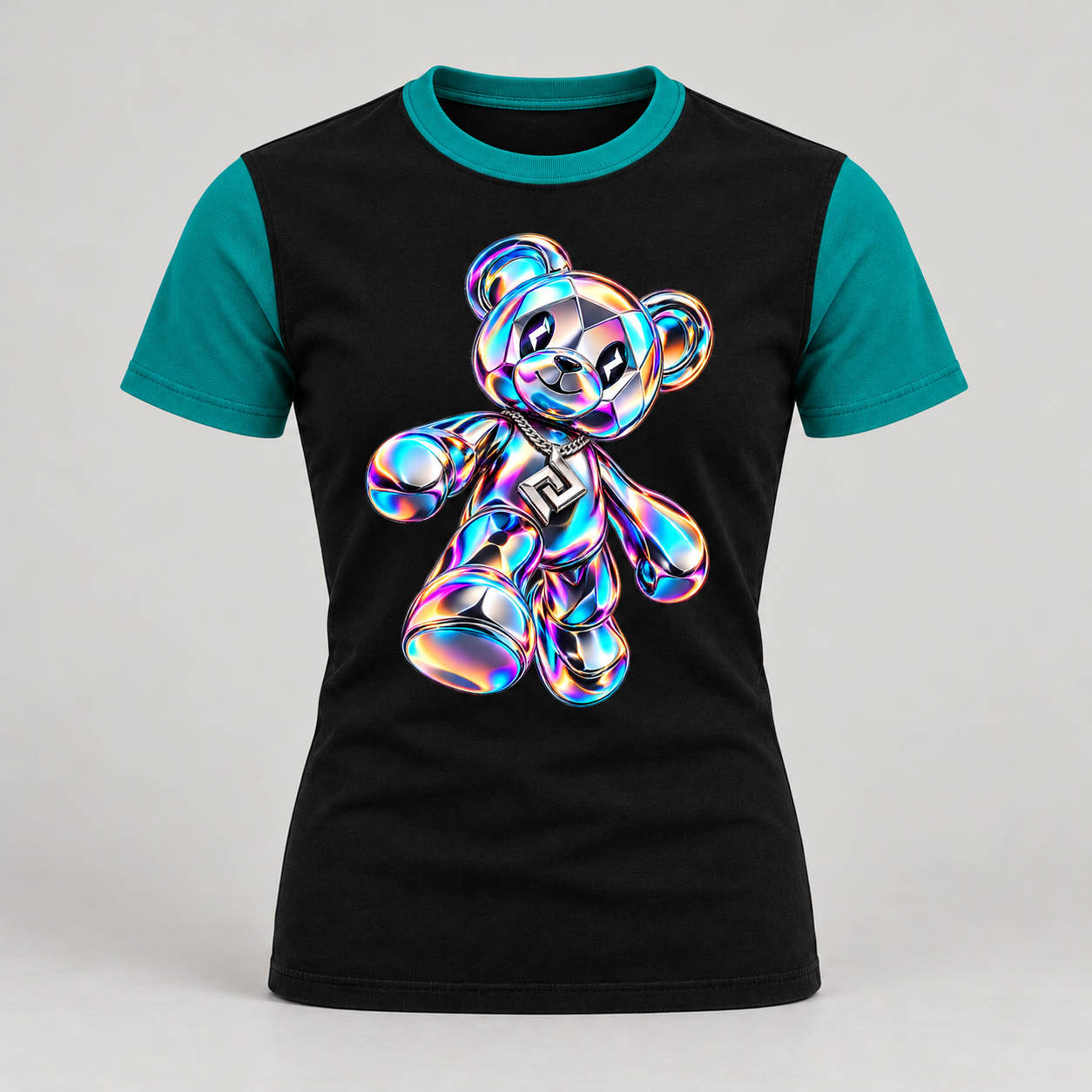 Smal t-shirt, bekväm barnpassform – Produktillustration