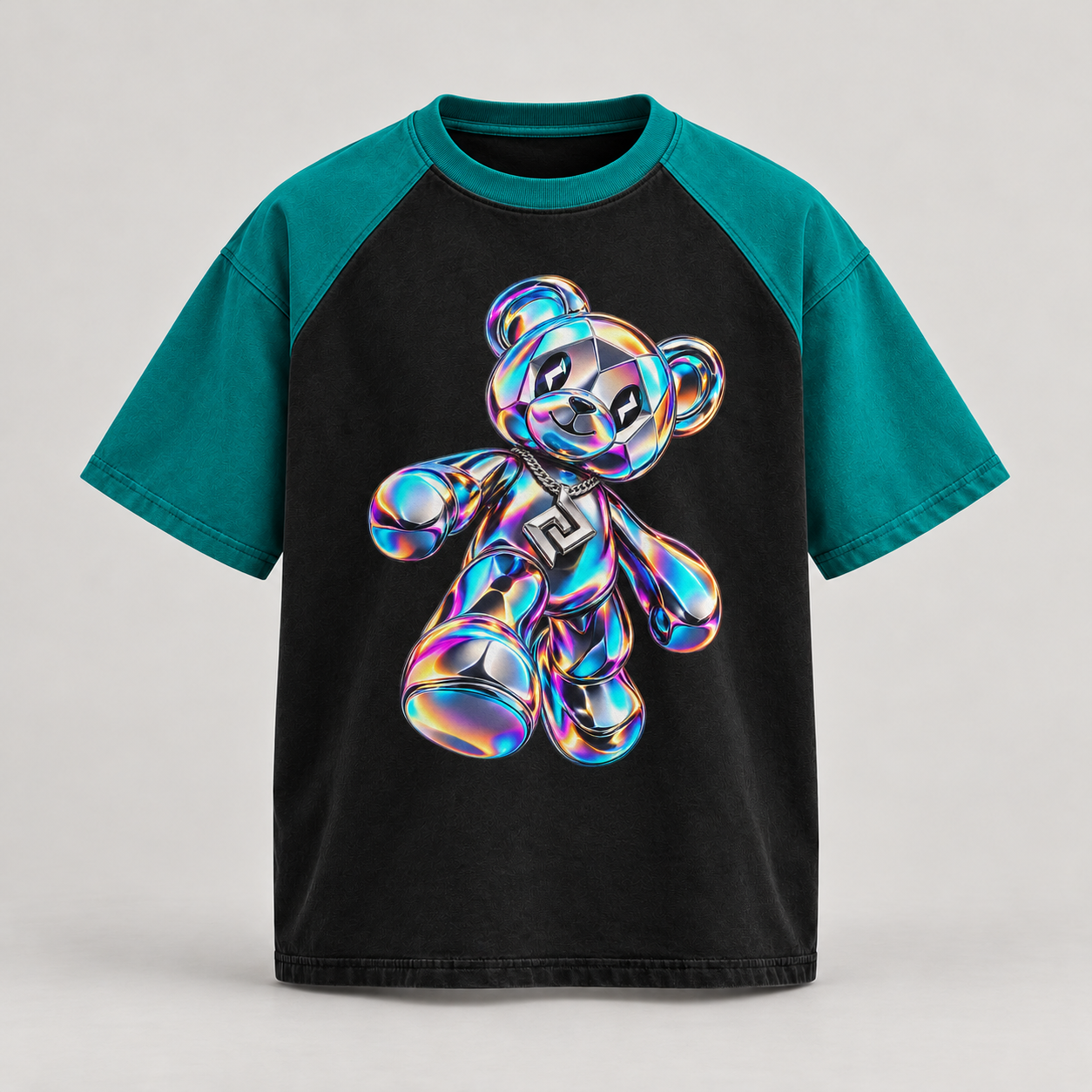 Raglan t-shirt – Produktillustration