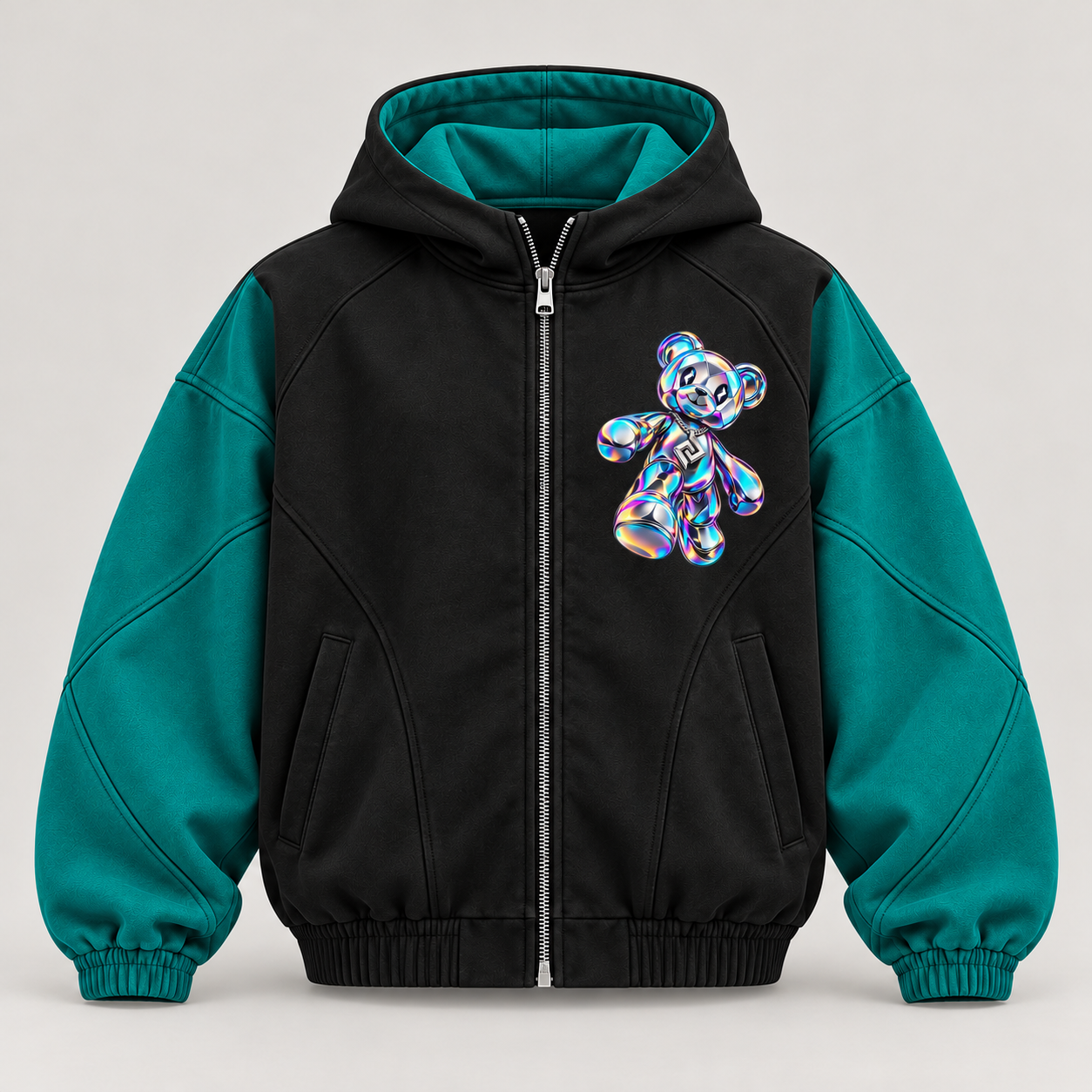 Oversized zip-hoodie – Produktillustration