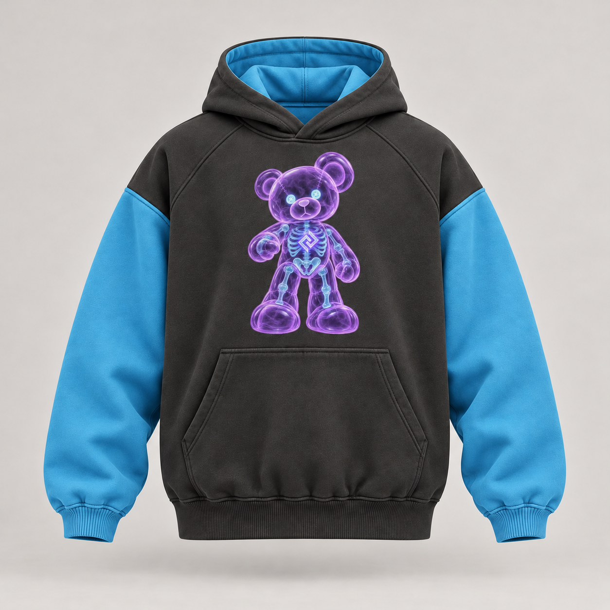Raglan hoodie – Produktillustration